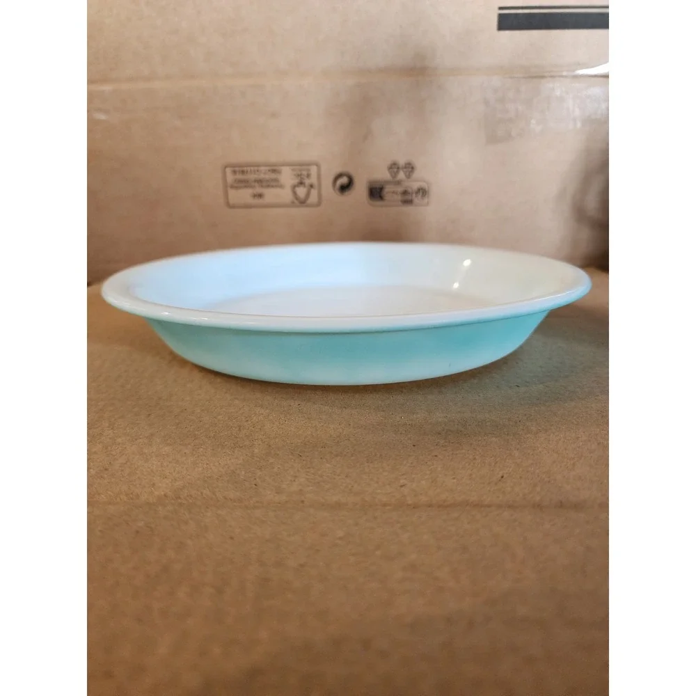 PYREX Turquoise Robins Egg Blue Pie Plate #209 9